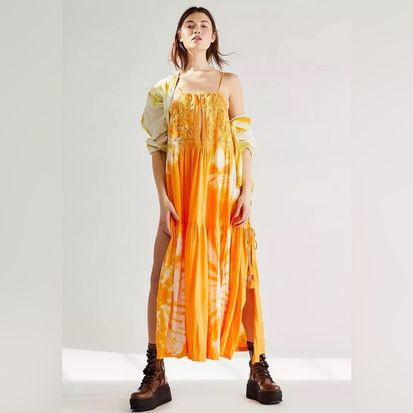 FREE PEOPLE BALI PALM BEACH MAXI DRESS - Picture 4 of 12